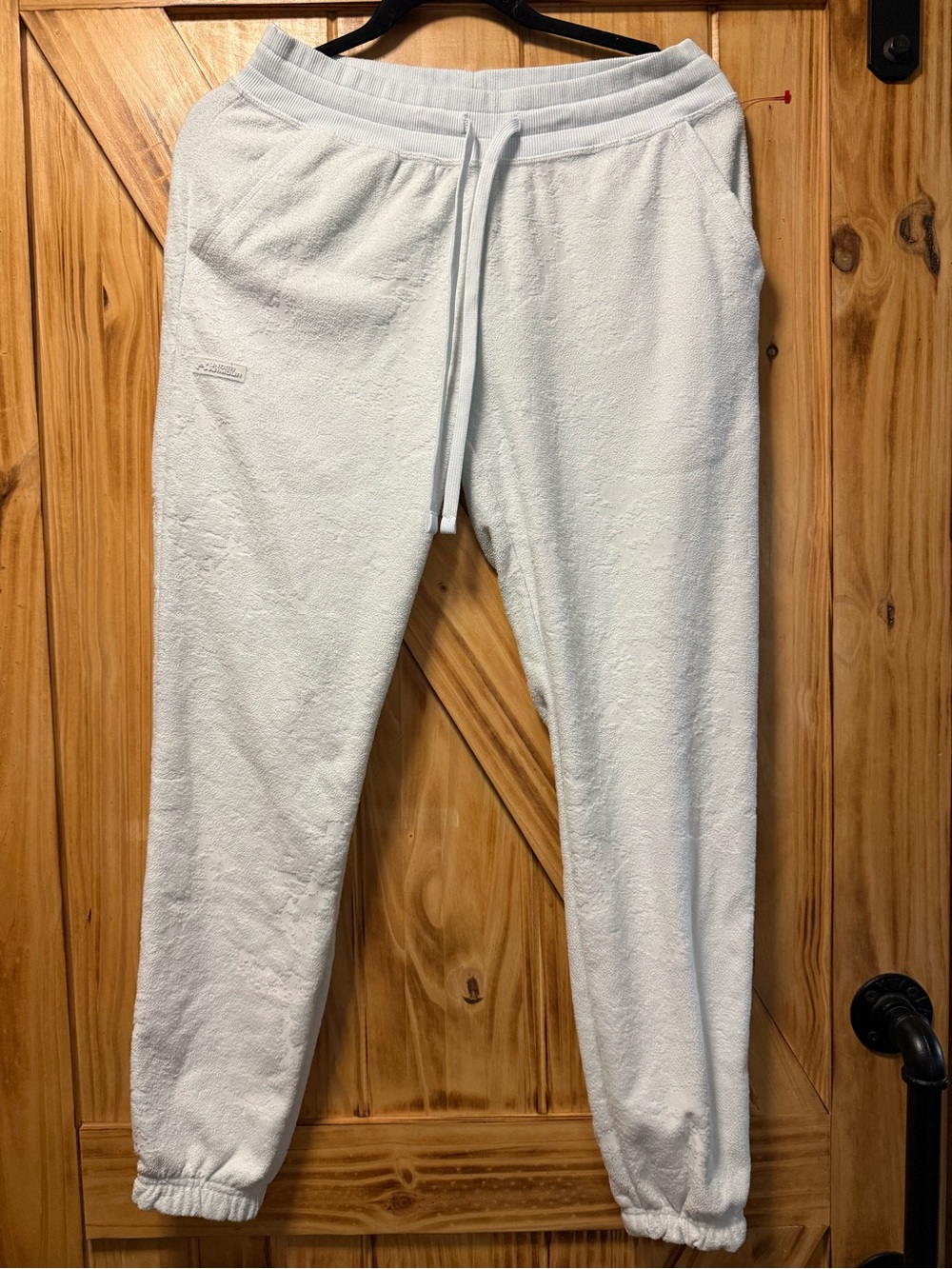 Under Armour White Terry Joggers with Drawstring